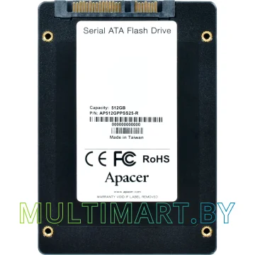 SSD диск Apacer PPSS25 512GB (AP512GPPSS25-R)